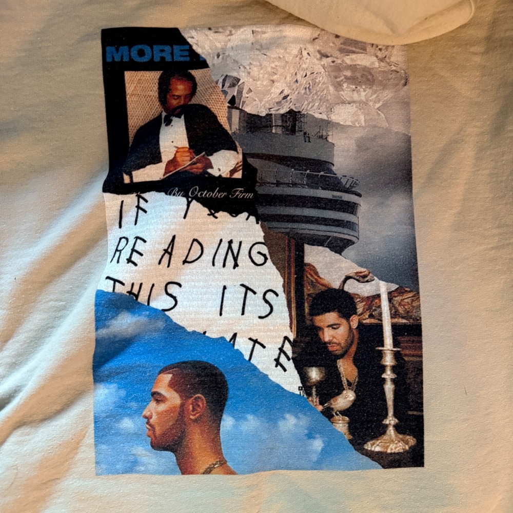 Drake If Youre Reading This Its Too‎ Late Graphic Pullover Hoodie - Medium